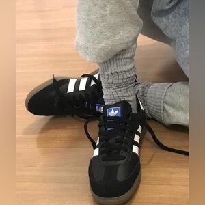 Adidas Samba OG Black White Stripe Sneakers Mens 8.5 Women 9.5 Adidas Shoes